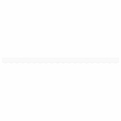 Baldaquin pour cadre de 4,5 m en blanc 4,3x0,2 m 