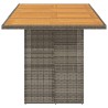 Table de jardin avec dessus en bois d'acacia gris 190x80x74 cm 