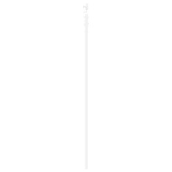 Porte Coulissante avec Kit Blanc 93x202 cm Bois Massif Pin 