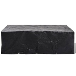 Housses de salon de jardin 2 pcs Rotin 10 œillets 300 x 140 cm 