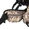 Sac à dos de randonnée marron camouflage 100 L tissu oxford 