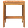 Table d'extérieur Marron 45x45x50 cm en bois d'acacia massif 
