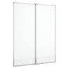 Tableau blanc magnétique pliable 80x100x1,7 cm aluminium 