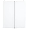 Tableau blanc magnétique pliable 80x100x1,7 cm aluminium 