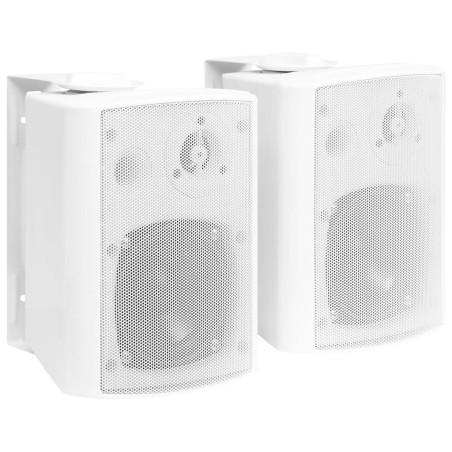 Haut-parleurs stéréo muraux 2pcs blanc intérieur extérieur 80 W 