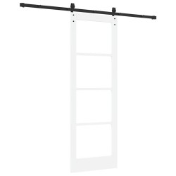 Porte Coulissante avec Ensemble de Quincaillerie 'ORKDAL'Blanche 73,5x211 cm 
