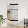 Porte coulissante kit de quincaillerie trempé verre aluminium 