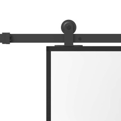 Porte coulissante kit de quincaillerie trempé verre aluminium 
