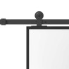Porte coulissante kit de quincaillerie trempé verre aluminium 