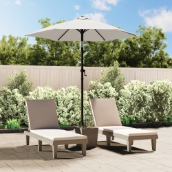 Parasol Blanc sable 200x224 cm Aluminium 