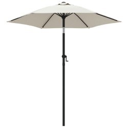 Parasol Blanc sable 200x224 cm Aluminium 