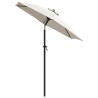 Parasol Blanc sable 200x224 cm Aluminium 