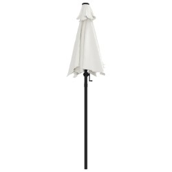 Parasol Blanc sable 200x224 cm Aluminium 