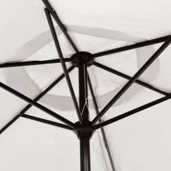 Parasol Blanc sable 200x224 cm Aluminium 