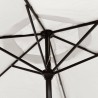 Parasol Blanc sable 200x224 cm Aluminium 