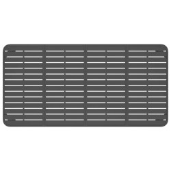 Table de jardin anthracite 200x100x71 cm acier 
