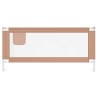 Barrière de sécurité de lit d'enfant Taupe 200x25 cm Tissu 