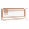 Barrière de sécurité de lit d'enfant Taupe 200x25 cm Tissu 