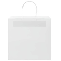 Sacs en papier 50 pcs avec poignées blanc 26x17x25 cm 