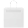 Sacs en papier 50 pcs avec poignées blanc 26x17x25 cm 