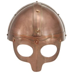 Casque de viking de réplique antique pour GN Cuivre Acier 