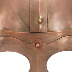 Casque de viking de réplique antique pour GN Cuivre Acier 