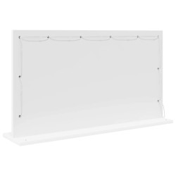 Miroir de maquillage avec lumières LED Blanc 80x45x18 cm 