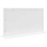 Miroir de maquillage avec lumières LED Blanc 80x45x18 cm 