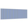 Auvent Rétractable Rayé Bleu et blanc Blanc 350 x 200 cm 