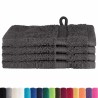 Gants de toilette 4 pcs Anthracite 15 x 21 cm Coton 