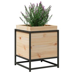 Jardinière 40x40x50 cm bois de pin massif 