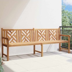 Banc de jardin Marron 228 x 60 x 90 cm Bois de teck solide 