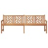 Banc de jardin Marron 228 x 60 x 90 cm Bois de teck solide 