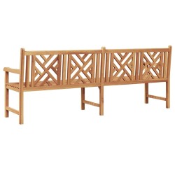 Banc de jardin Marron 228 x 60 x 90 cm Bois de teck solide 
