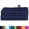 Gants de toilette 4 pcs Bleu marine 15 x 21 cm Coton 
