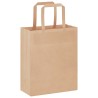 Sacs en papier 50 pcs avec poignées marron 18x8x22 cm 
