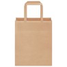 Sacs en papier 50 pcs avec poignées marron 18x8x22 cm 