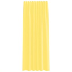 Rideaux en voile avec passe-tringles 2 pcs jaune 