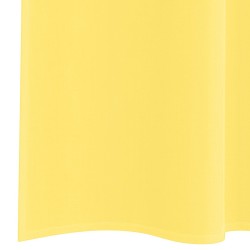 Rideaux en voile avec passe-tringles 2 pcs jaune 