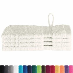 Gants de toilette 4 pcs Crème 15 x 21 cm Coton 