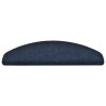 Tapis d'escalier autocollants 20 pièces 65 x 21 x 4 cm Bleu marine Demi-rond Grand 