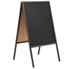 Tableau noir double face Bois de cèdre Autoportant 60x80 cm 