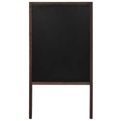 Tableau noir double face Bois de cèdre Autoportant 60x80 cm 