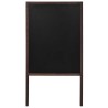 Tableau noir double face Bois de cèdre Autoportant 60x80 cm 