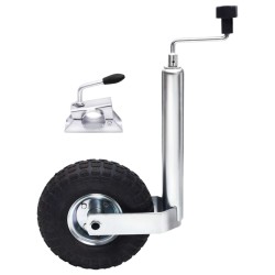 Roue de jauge pour remorque avec pince fendue 48 mm 