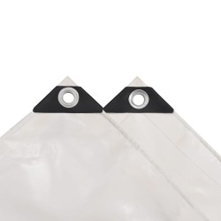  Bâche 650 g / m² 4 x 7 m Blanc alsavelo 