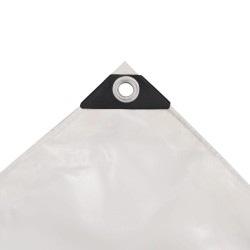  Bâche 650 g / m² 4 x 7 m Blanc alsavelo 