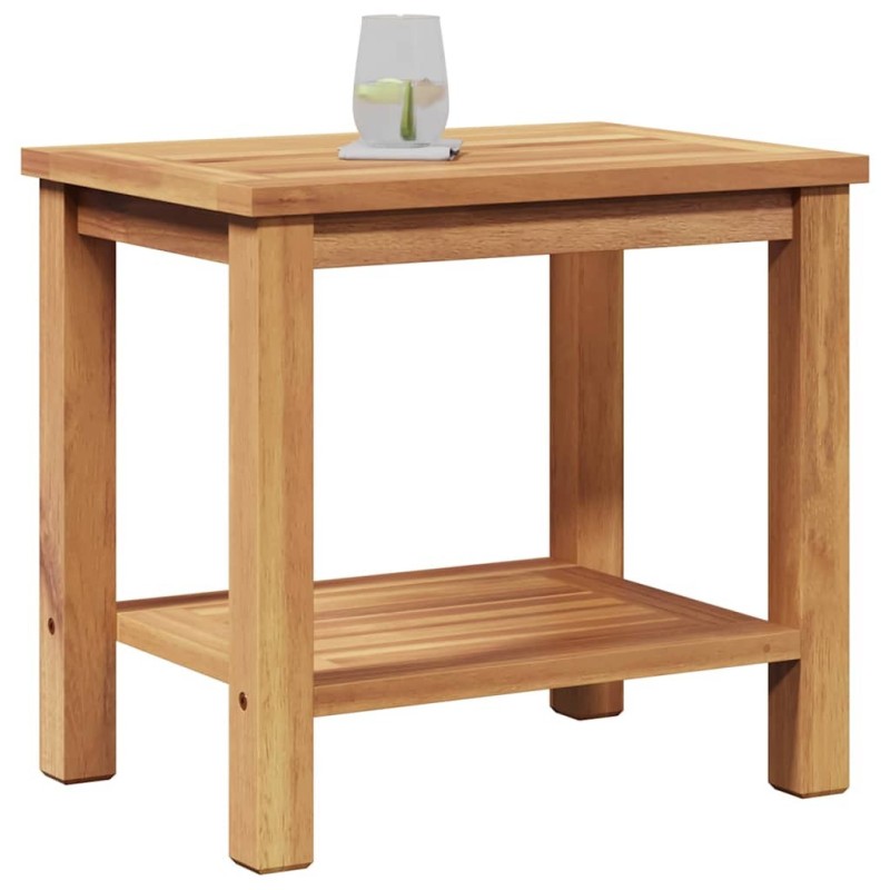 Table basse Marron 50 x 35 x 45 cm Bois de teck massif 
