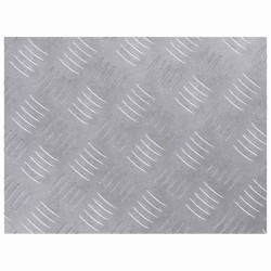 Plaques en Aluminium à Motif Losange 4 pcs Antidérapantes 40x30 cm 