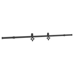 Porte coulissante et kit de quincaillerie 95x210 cm pin massif 